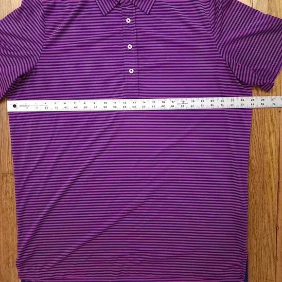 Ralph Lauren RLX Mens Golf Polo Size XL Striped - Picture 7 of 7